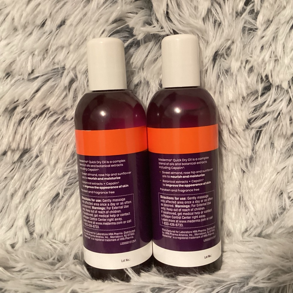 2 Mederma Quick Dry Oil Large Size 5.01 Oz - Picture 2 of 3